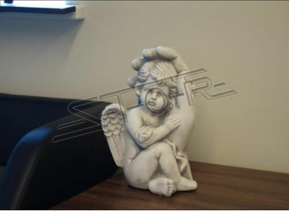 Grave angel cross grave decoration gravestone decor classic stone statue